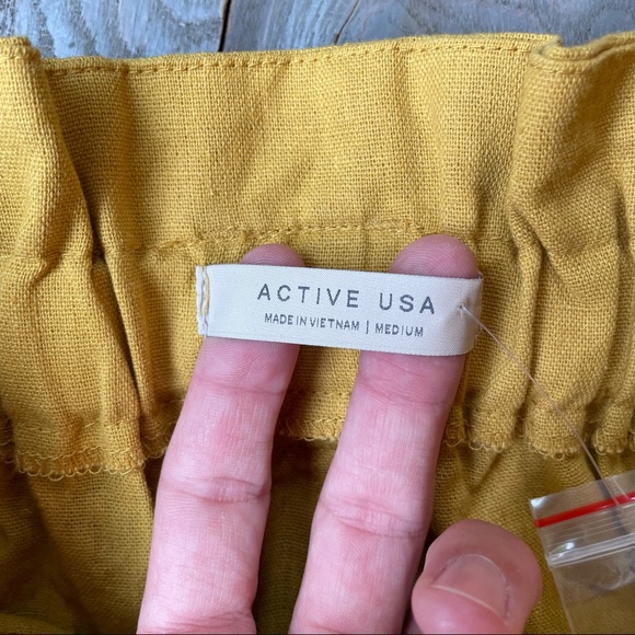 NWOT Active USA paper bag high waisted pants | size medium - Picture 3 of 7